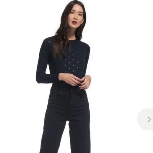 WHISTLES Star printed crew neck sweater - Picture 1 of 5